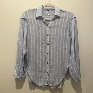 EUC Free People balloon sleeve blouse